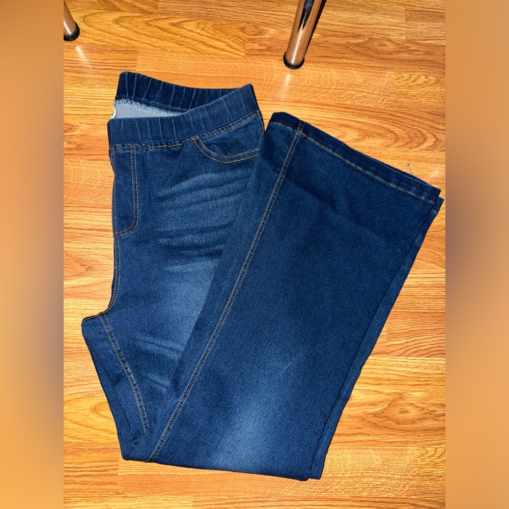 Flare pull on jeans
